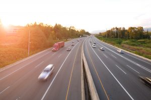 Picture of highway with cars